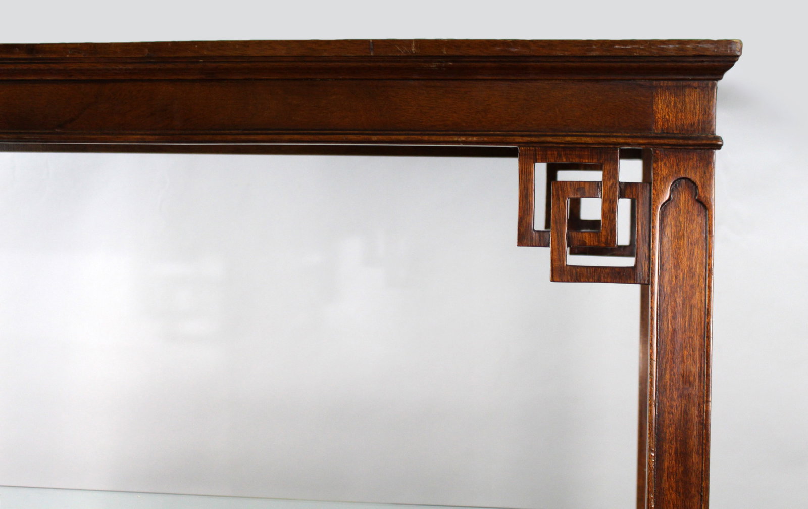Title: Pair of Large Vintage Chinese Chippendale Style Mahogany Display Shelves Description: Pair of - 5