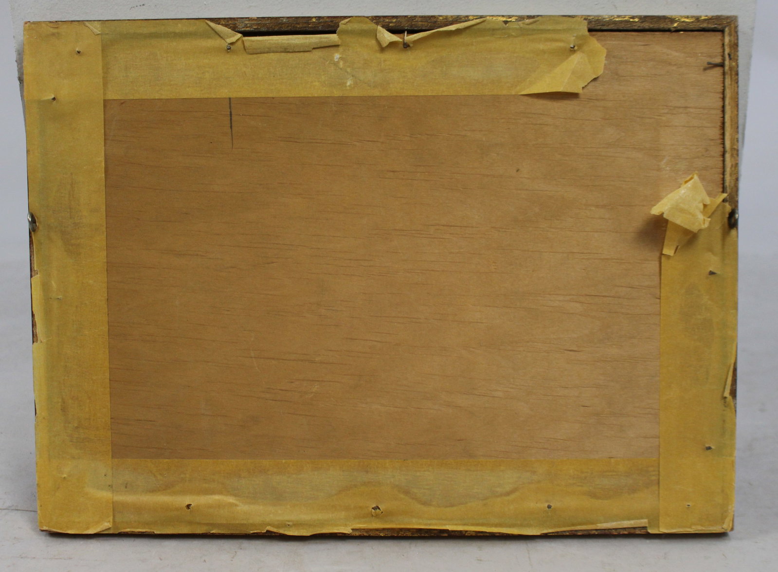 Title: Edwardian Beach Waterclour Set in Gilt Frame Description: Edwardian watercolour. Unsigned. - 3