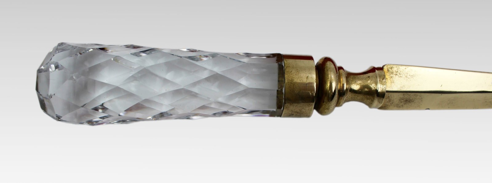 Title: Royal Brierley Crystal and Brass Letter Opener, Boxed, England Description: Royal Brierley - 6