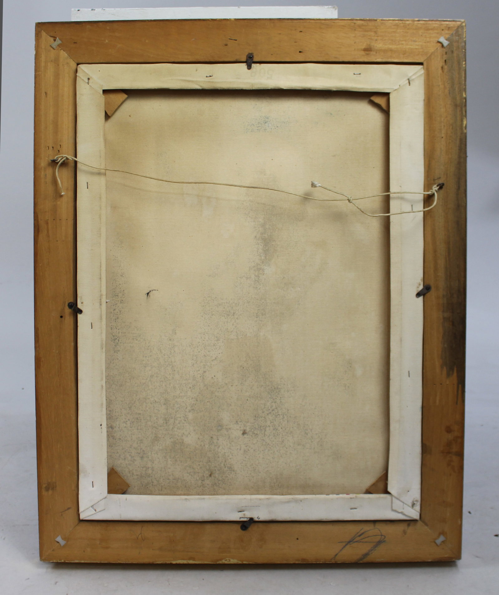 Title: Rembrandt print on canvas Description: Rembrandt print on canvas. Set in heavy gilt frame. - 2