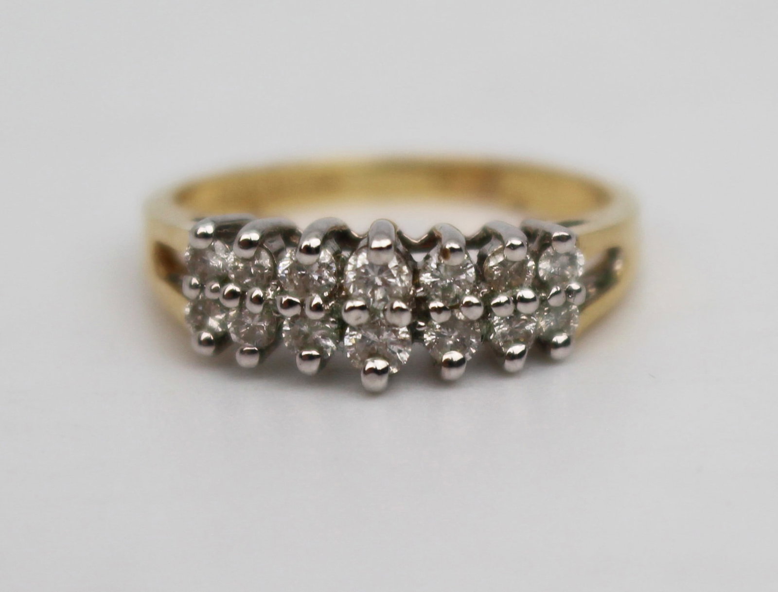 Title: 14 Stone Diamond Ring Description: 14 Stone Diamond Ring Condition: Used Delivery option:: Title: 14 Stone Diamond Ring Description: 14 Stone Diamond Ring Condition: Used Delivery option: Collection & Delivery Location: WR1 Category: Antiques