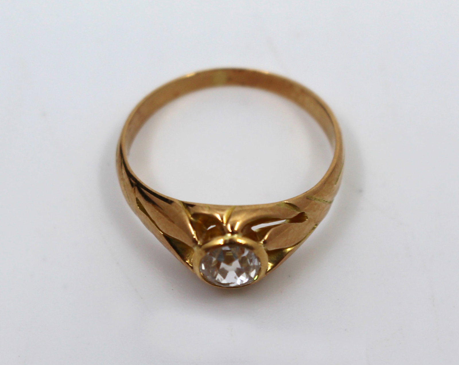 Title: Antique Diamond Rose Gold Ring – Early 20th Century Description: Antique Diamond Rose G - 5