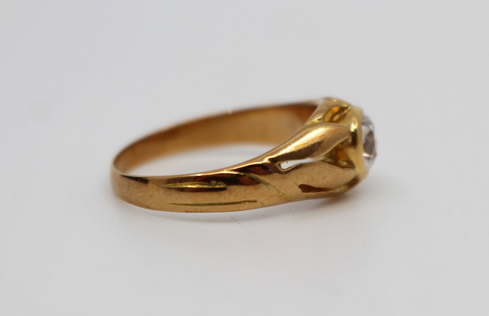 Title: Antique Diamond Rose Gold Ring – Early 20th Century Description: Antique Diamond Rose G - 8