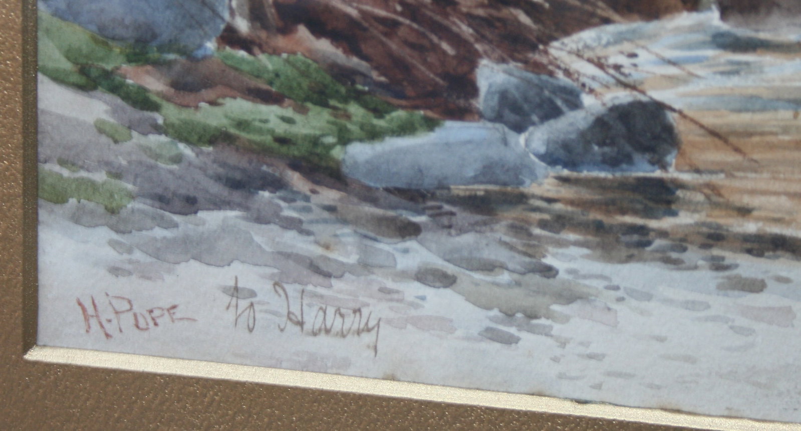 Title: Pair of Victorian Watercolours by Henry Pope (British, 1843–1908) Description: Pair of - 6