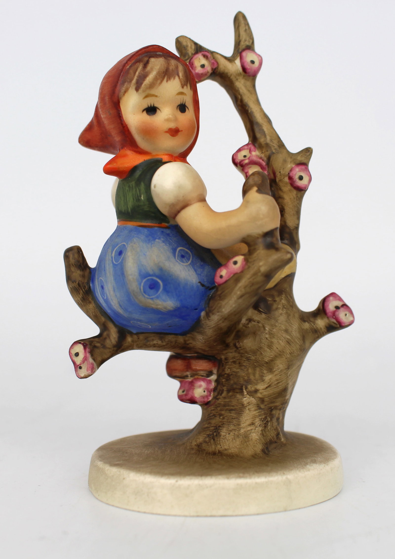Title: Hummel Figurine Girl in Tree Description: Measures 6 x 5 x 10 (height) cm. Good condition, - 2