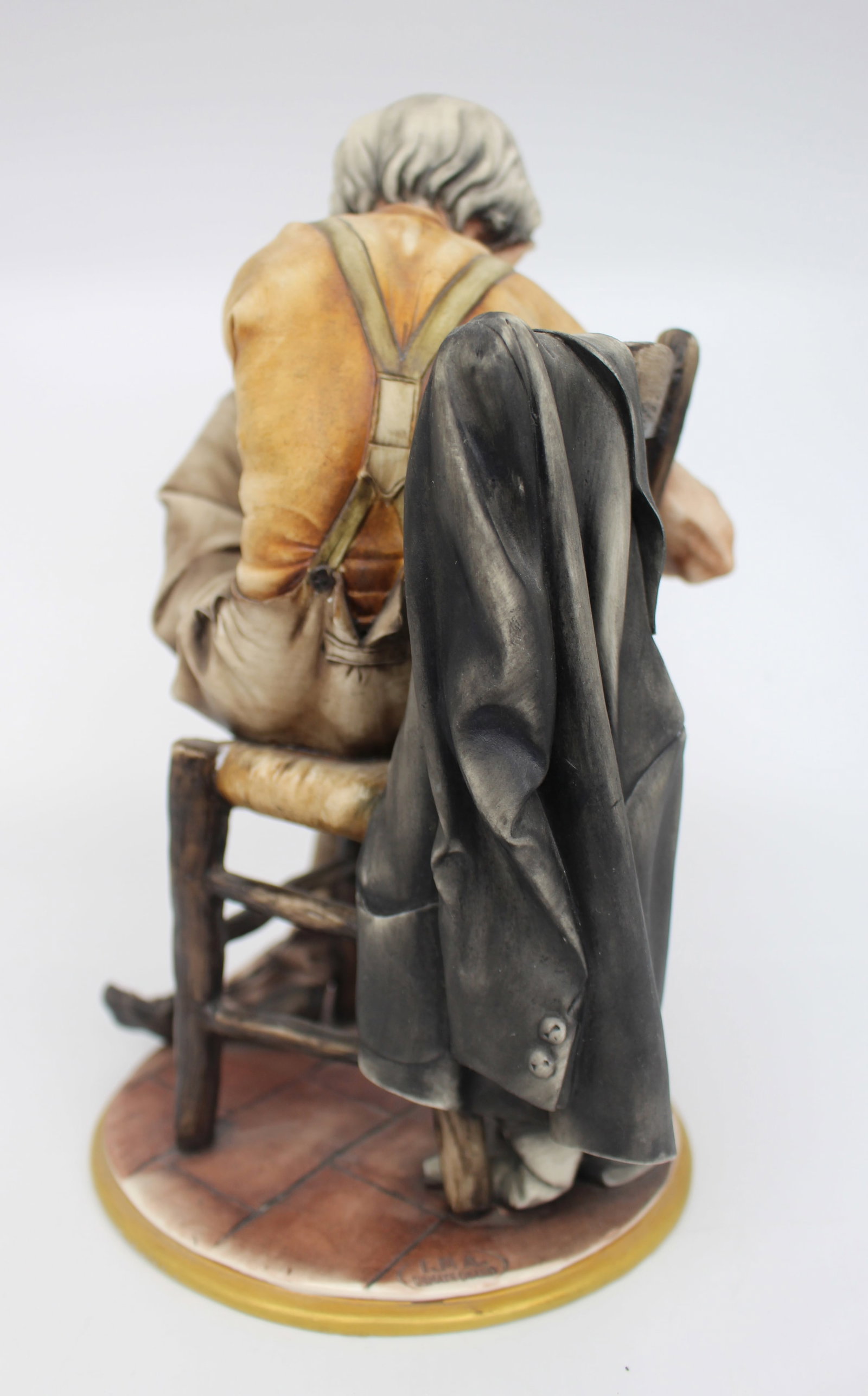 Title: Capodimonte Tramp Darning His Socks Description: Capodimonte Tramp Darning His Socks - 4