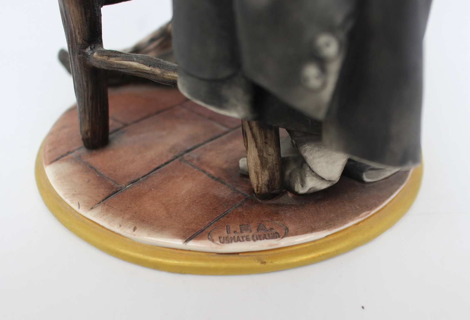 Title: Capodimonte Tramp Darning His Socks Description: Capodimonte Tramp Darning His Socks - 5