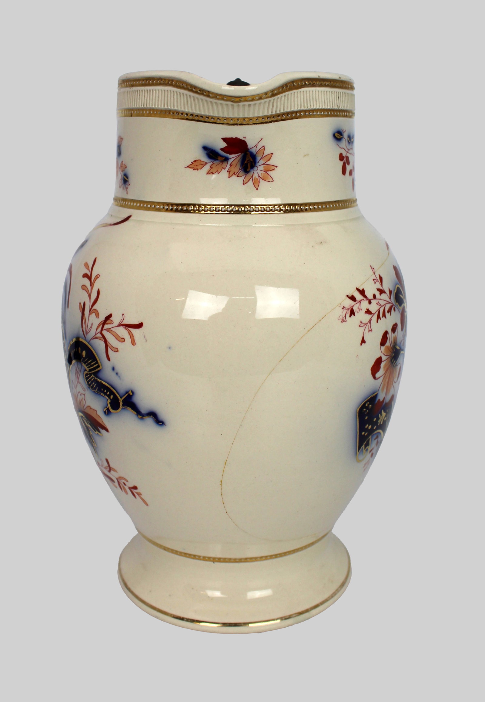 Title: Victorian E. M. & Co. Jug with Pewter Lid Description: Victorian E. M. & Co. Jug with - 3