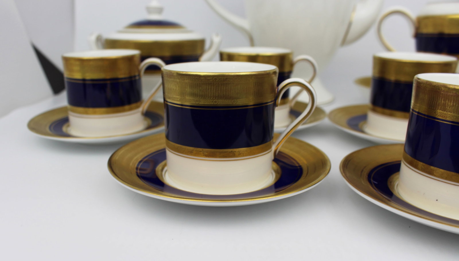 Title: Royal Worcester Malvern Blue Coffee Service Description: Royal Worcester Malvern Blue - 5