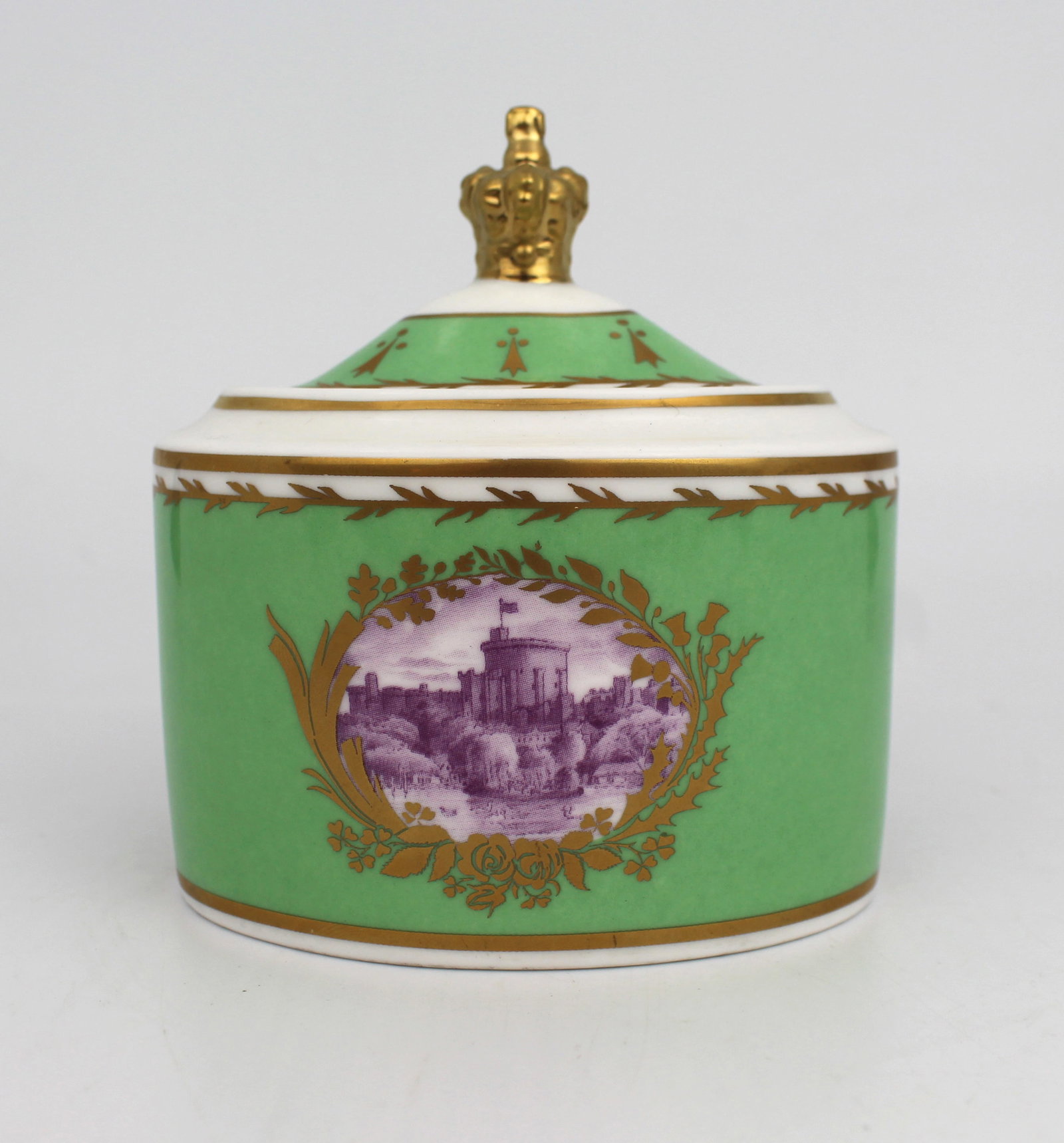 Title: Royal Collection Windsor Castle Lidded Pot Description: Royal Collection Windsor Castle (1 of 12)