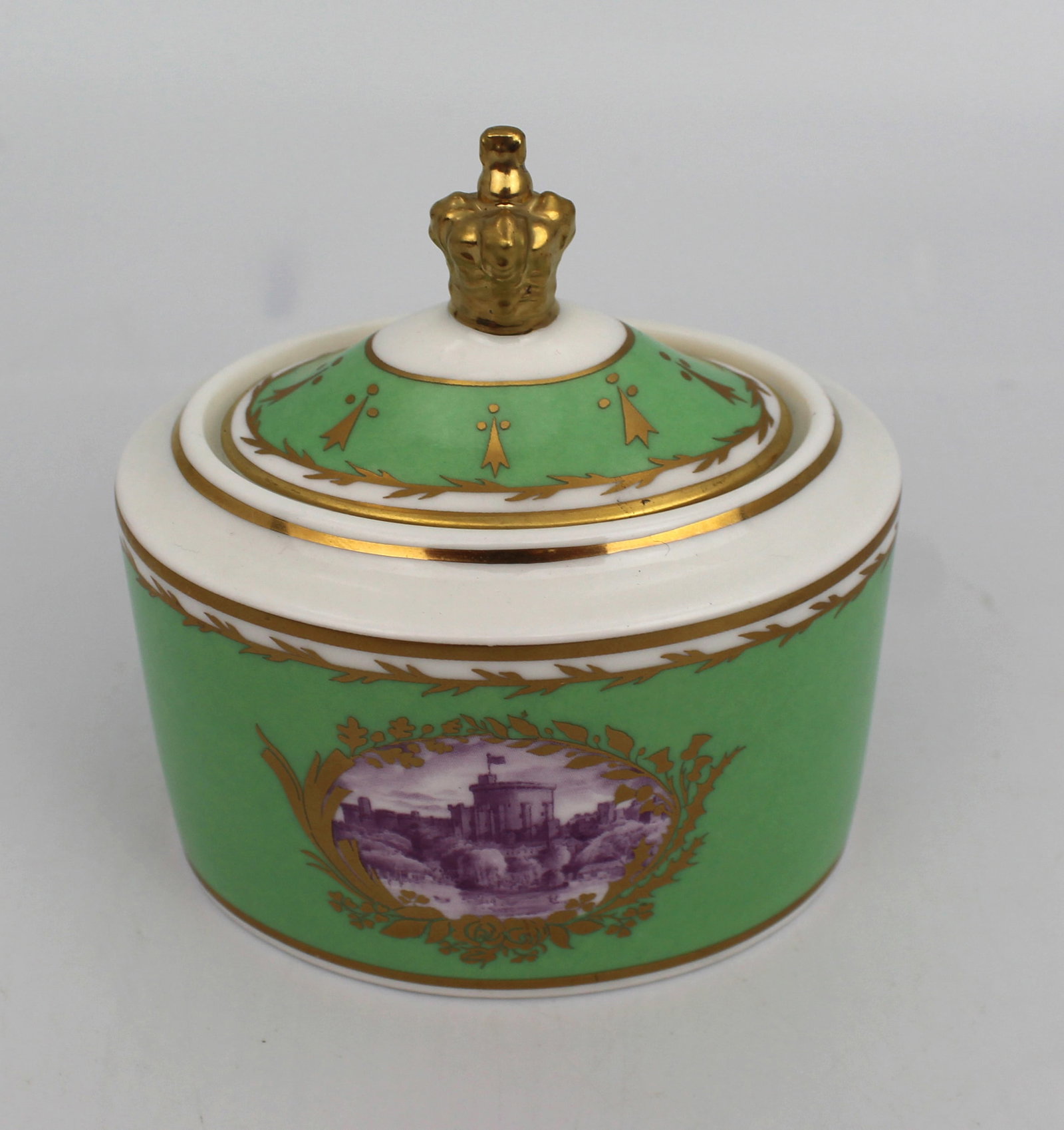 Title: Royal Collection Windsor Castle Lidded Pot Description: Royal Collection Windsor Castle - 4