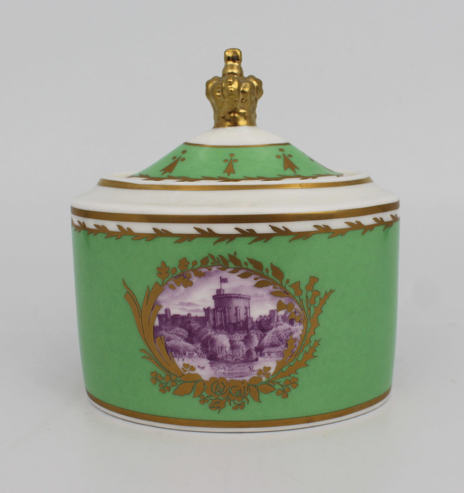 Title: Royal Collection Windsor Castle Lidded Pot Description: Royal Collection Windsor Castle - 7