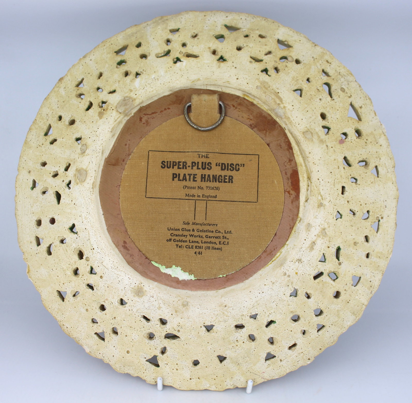 Title: Large Hand Painted Continetal Ceramic Charger Description: Large Hand Painted Continetal - 4
