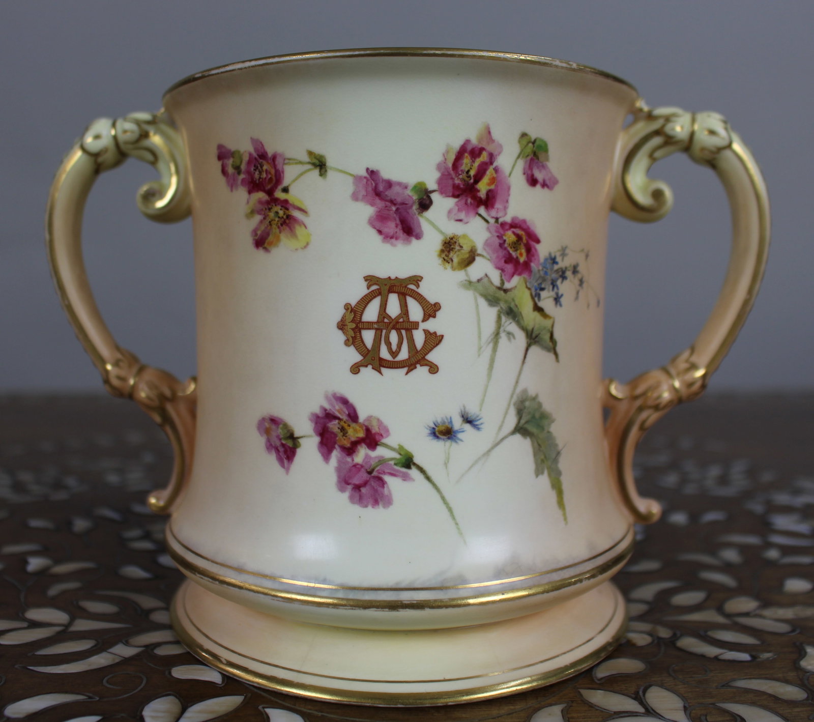 Title: Large Royal Worcester Loving Cup Worcester Cathedral c.1902 Description: Large Royal - 12