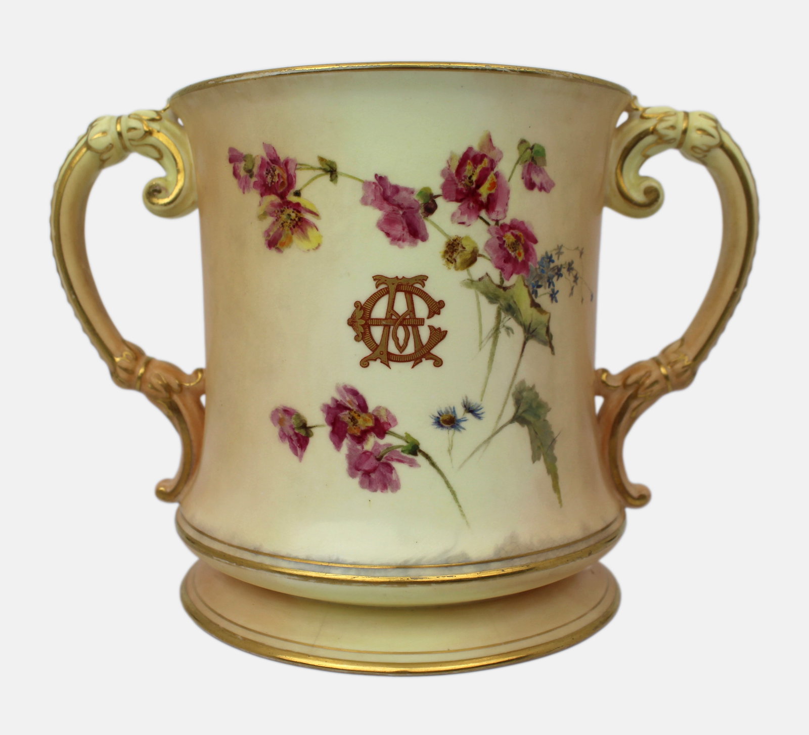 Title: Large Royal Worcester Loving Cup Worcester Cathedral c.1902 Description: Large Royal - 18
