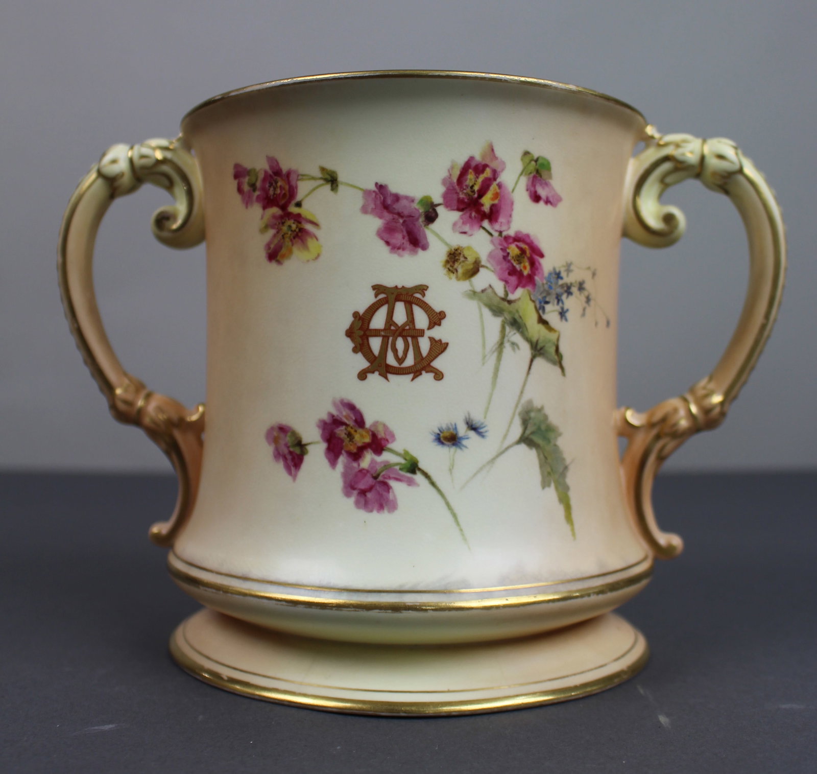 Title: Large Royal Worcester Loving Cup Worcester Cathedral c.1902 Description: Large Royal (1 of 20)