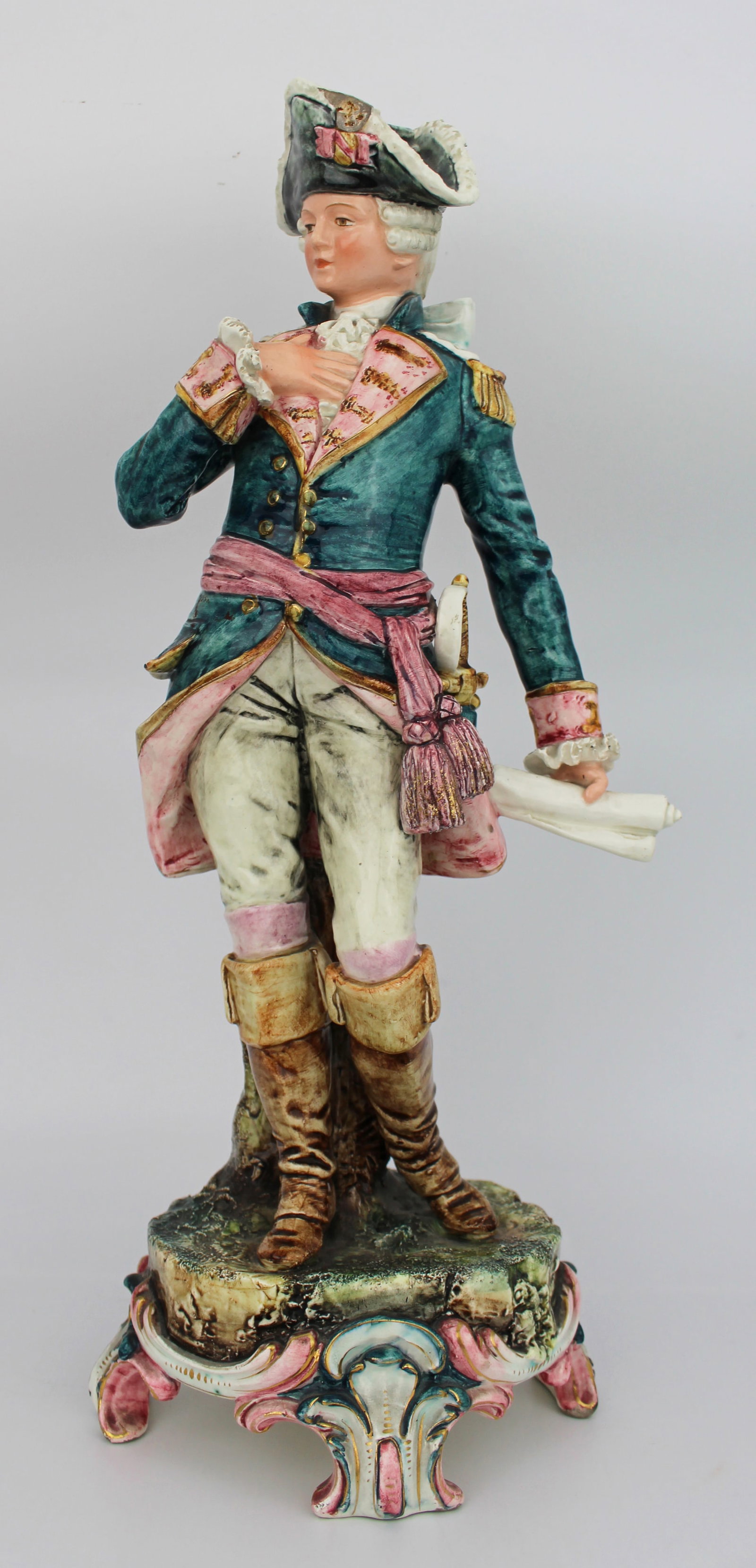 Title: Early 20th c. Austrian Porcelain Military Officer Description: Early 20th c. Austrian (1 of 5)
