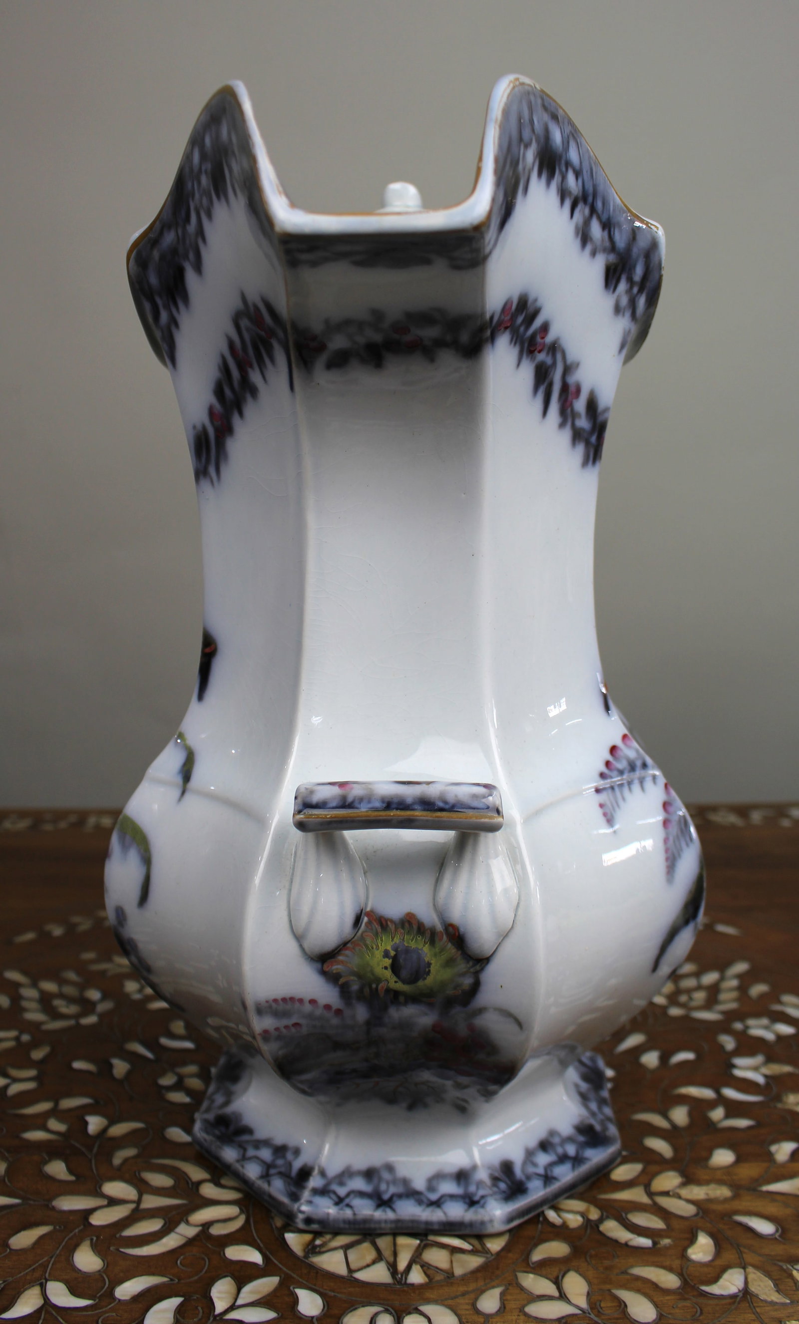 Title: Large 19th-century Staffordshire ironstone jug Description: Large 19th-century - 2