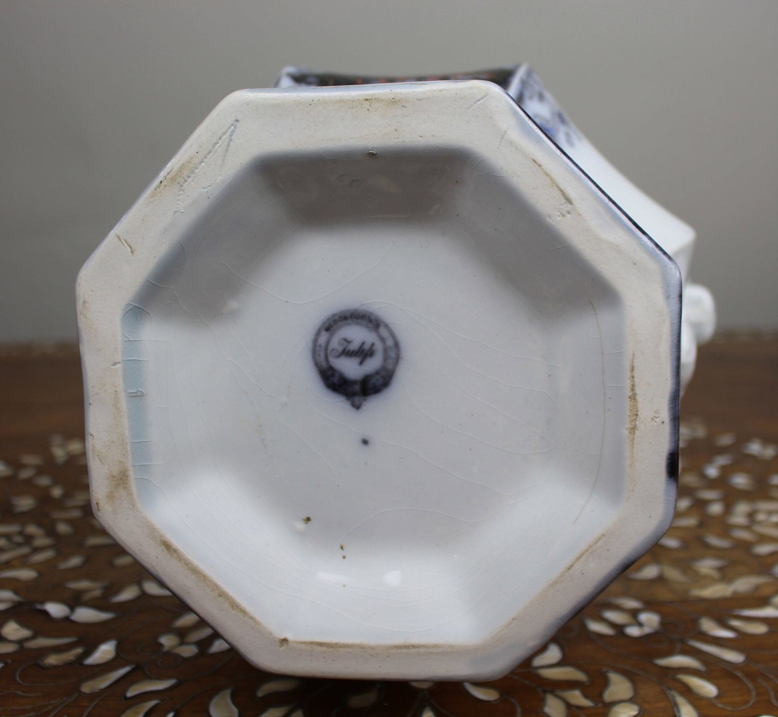 Title: Large 19th-century Staffordshire ironstone jug Description: Large 19th-century - 5