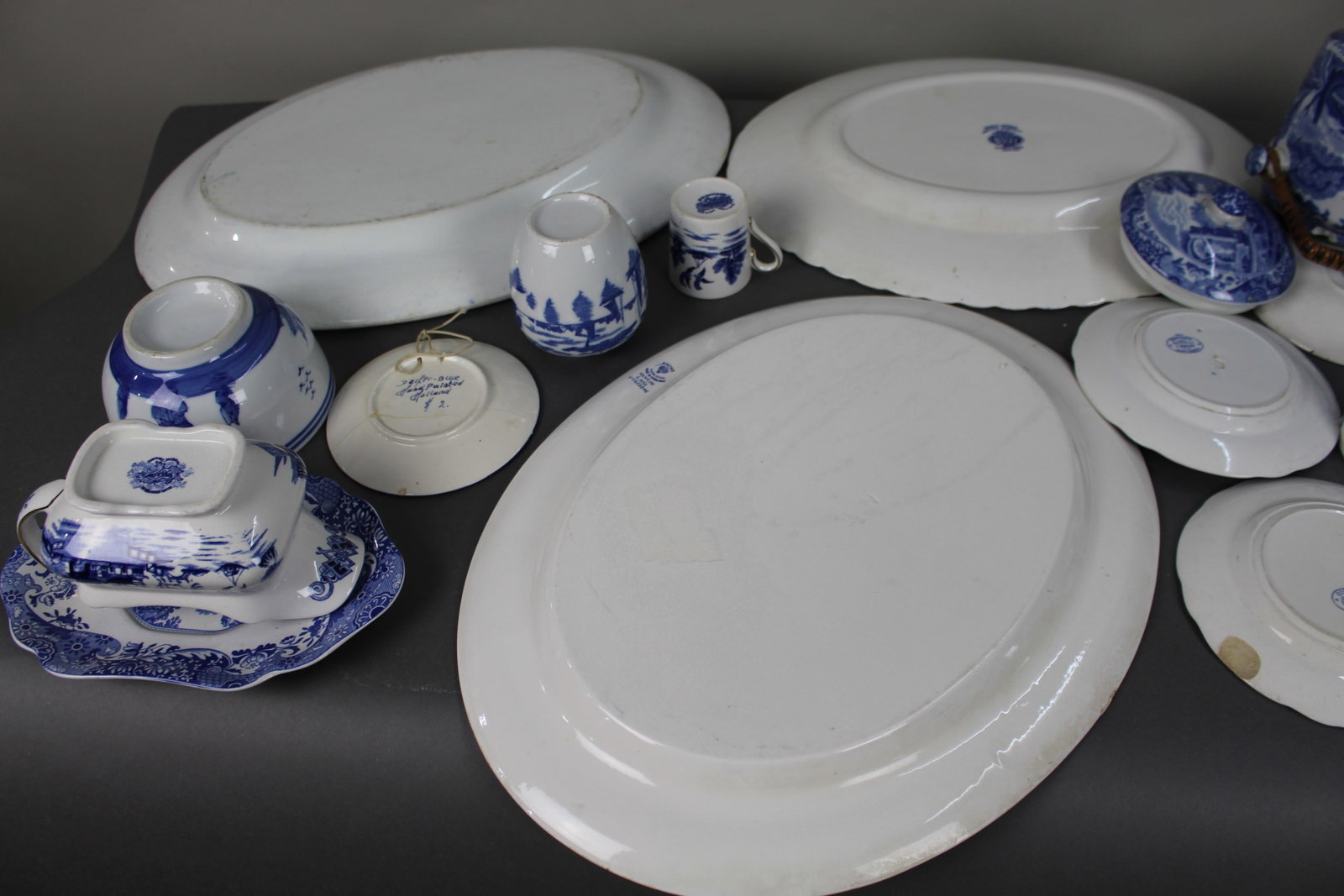 Title: Collection of Blue & White Description: Collection of Blue & White. All pieces pictured. - 11
