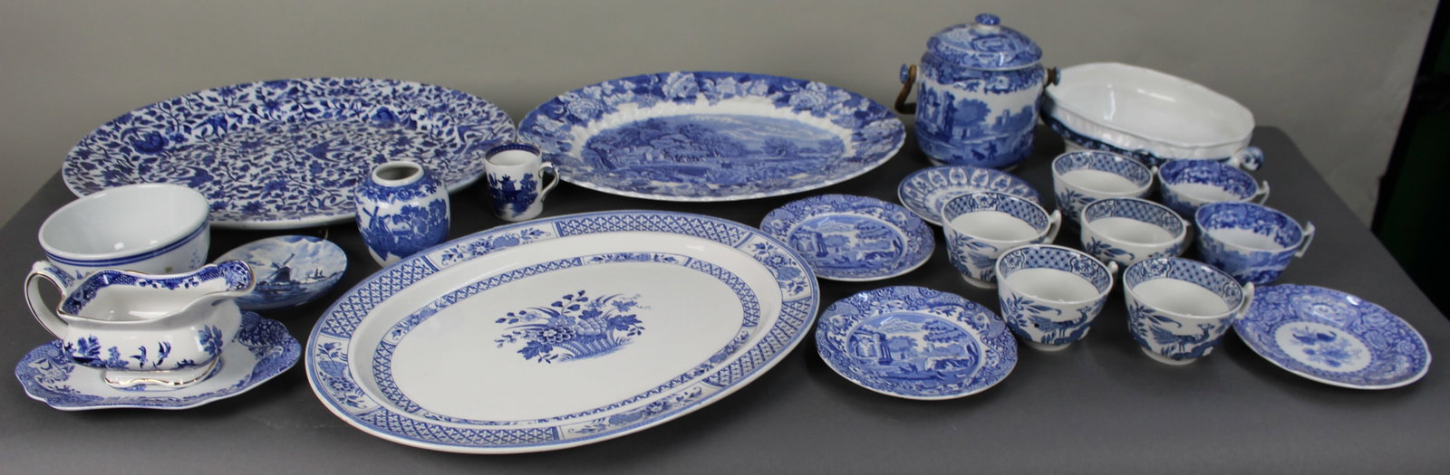 Title: Collection of Blue & White Description: Collection of Blue & White. All pieces pictured.: Title: Collection of Blue & White Description: Collection of Blue & White. All pieces pictured. Spode Copealand, Booths etc. Larely good condition, chips to a few pieces Condition: Used Delive