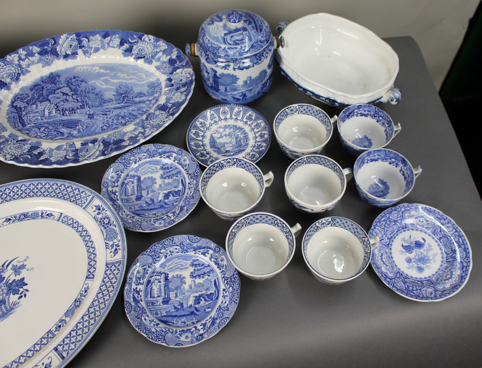 Title: Collection of Blue & White Description: Collection of Blue & White. All pieces pictured. - 7