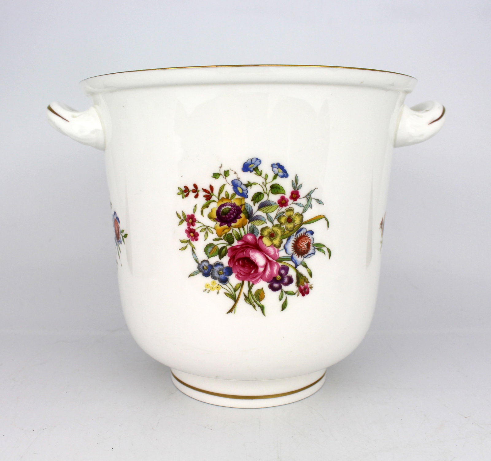 Title: Royal Worcester Porcelain Champagne Bucket Description: Royal Worcester Porcelain Champagne (1 of 8)