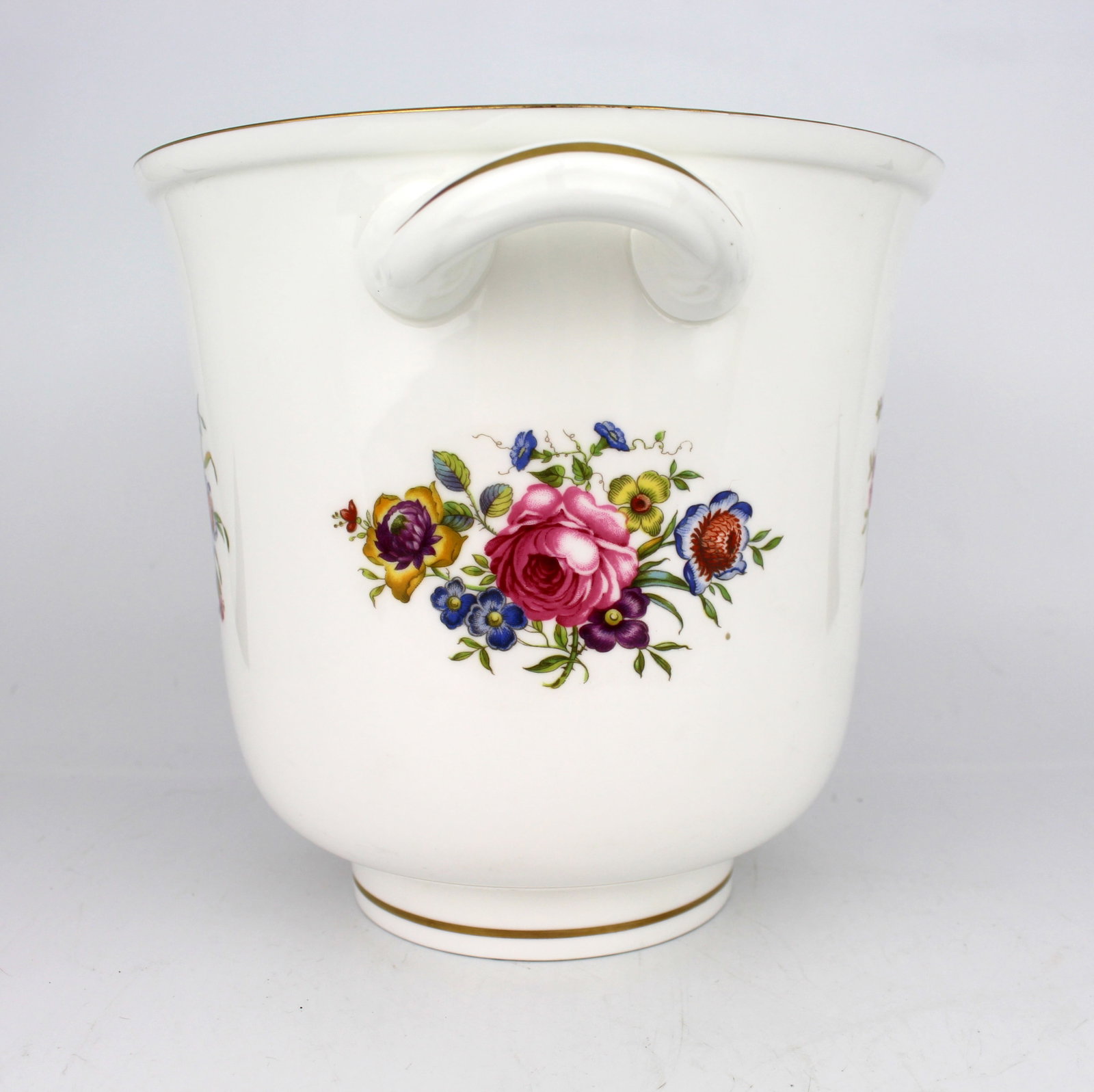 Title: Royal Worcester Porcelain Champagne Bucket Description: Royal Worcester Porcelain Champagne - 4