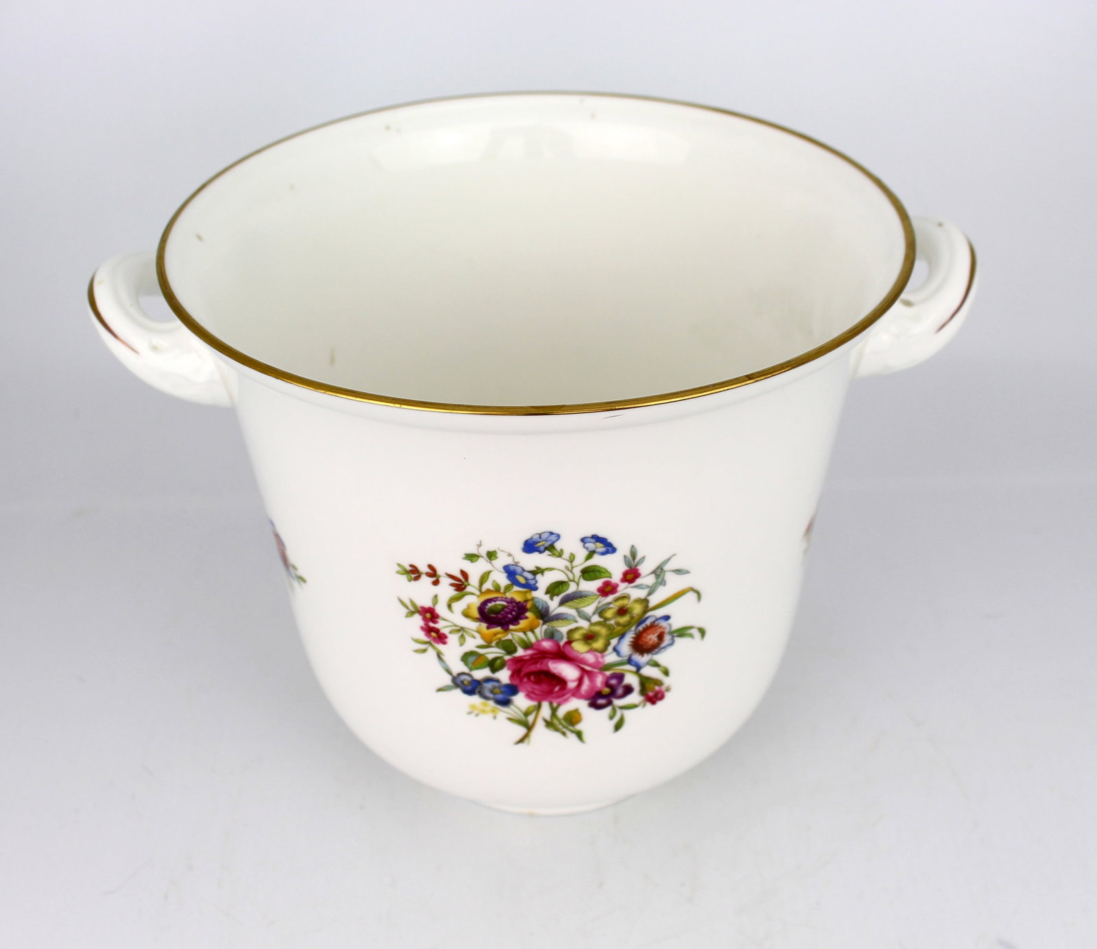 Title: Royal Worcester Porcelain Champagne Bucket Description: Royal Worcester Porcelain Champagne - 6