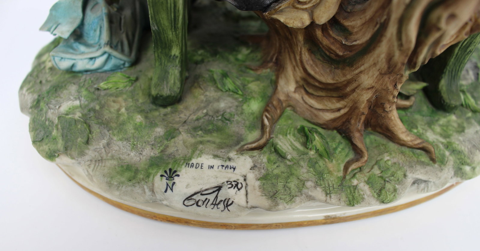 Title: Capodimonte Tramps on Bench by Cortese Description: Capodimonte Tramps on Bench by Cortese - 5
