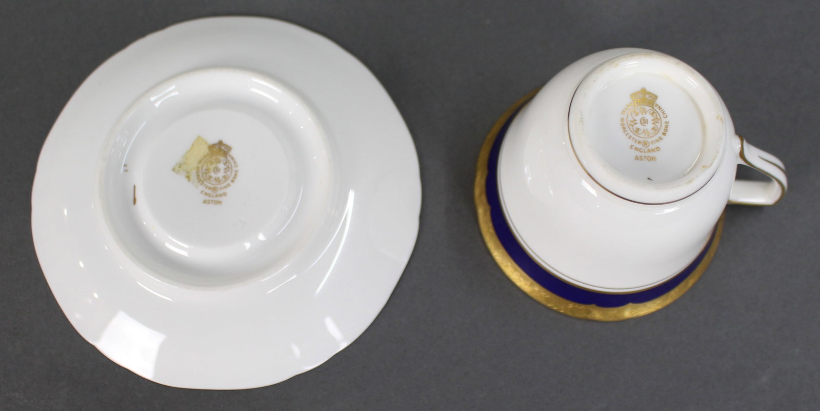 Title: Collection of 3 Royal Worcester Aston Demitasse Cups & Saucers Description: Collection of 3 - 8