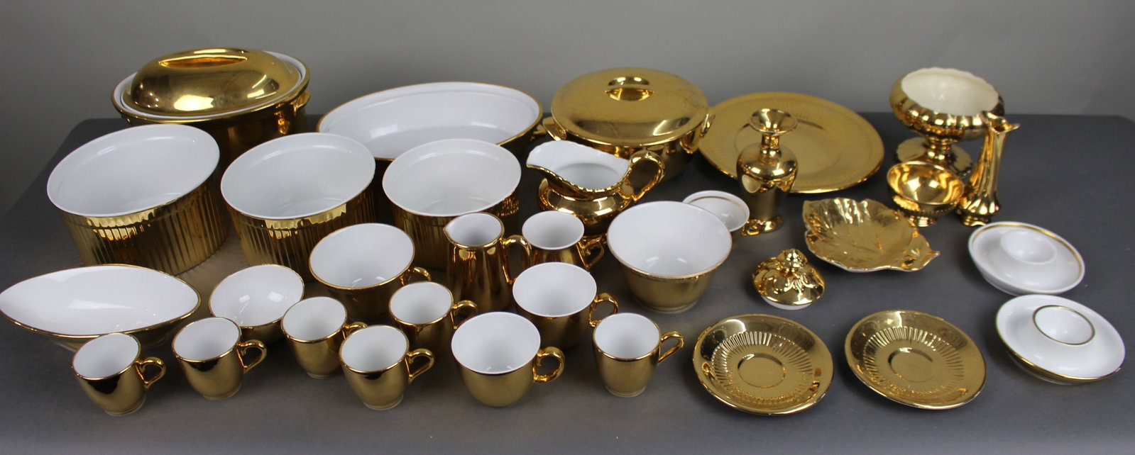Title: Collection of Gold Lustre Royal Worcester Winton etc. Description: Collection of Gold - 2