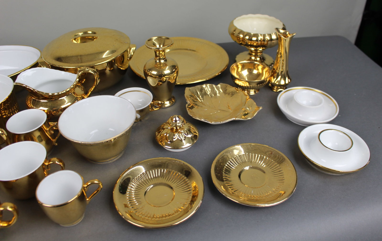 Title: Collection of Gold Lustre Royal Worcester Winton etc. Description: Collection of Gold - 5