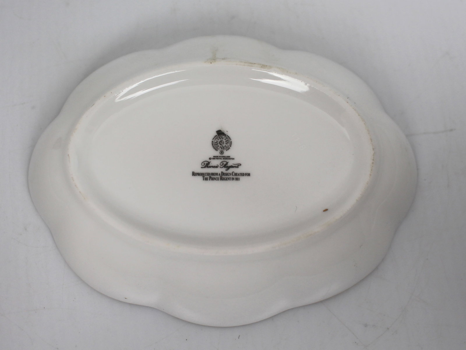 Title: Collection of 8 Pieces of Royal Worcester Prince Regent Description: Collection of 8 Pieces - 6
