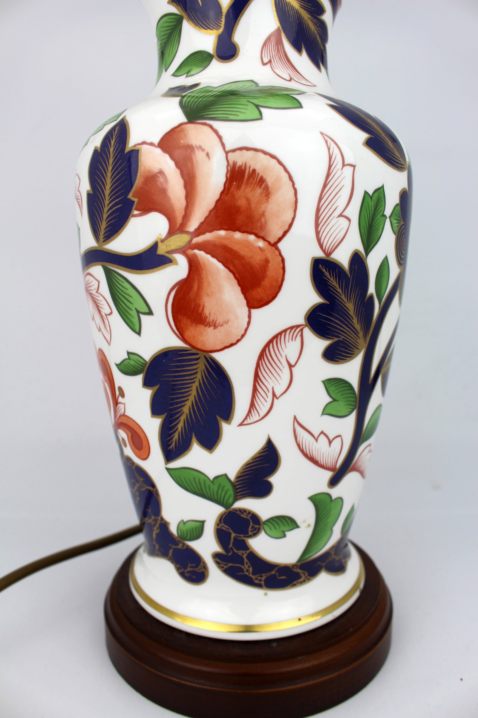 Title: Royal Worcester Porcelain Table Lamp Description: Royal Worcester Porcelain Table Lamp. - 2