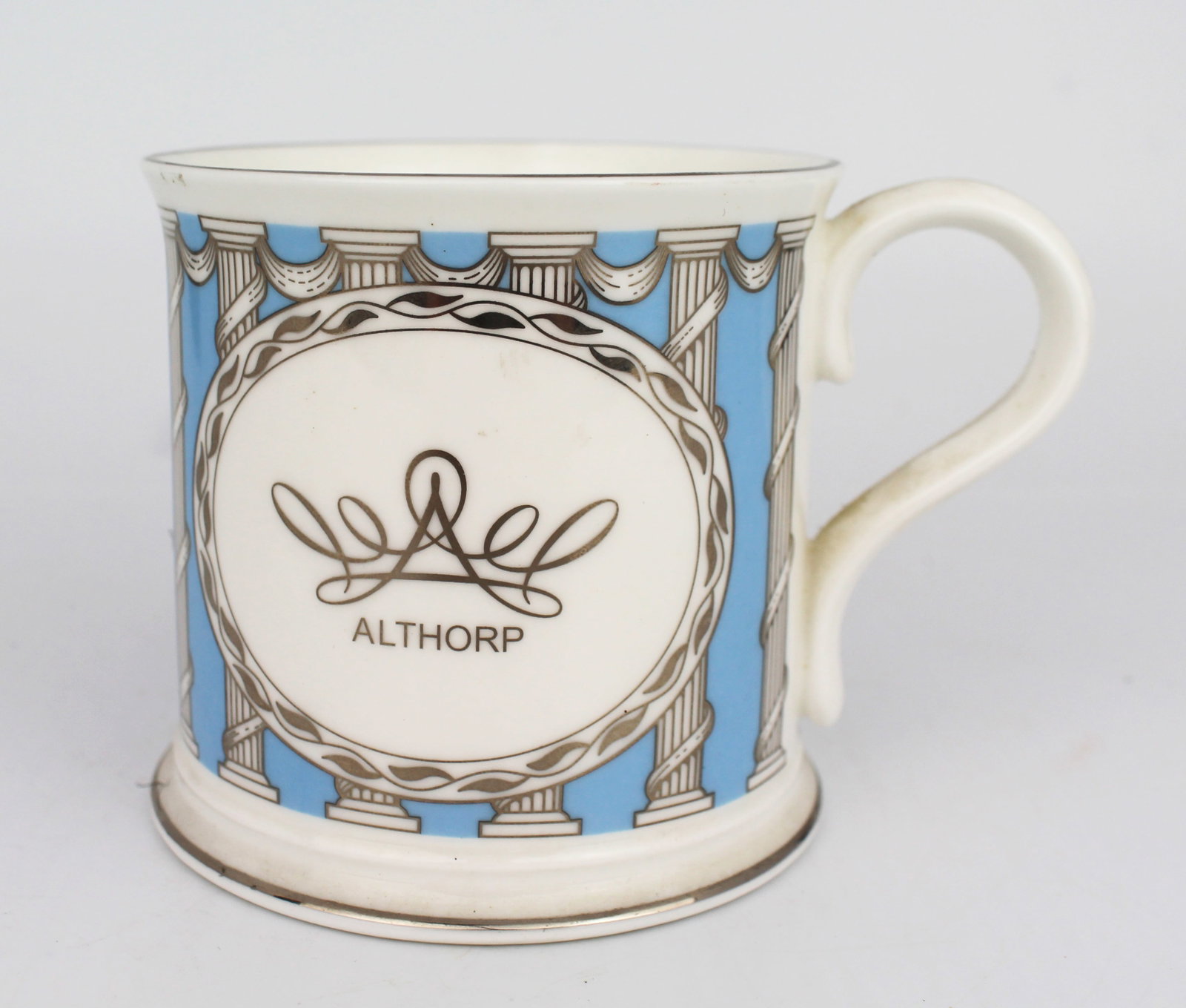 Title: Althorp Porcelain Tankard Quotation Charles 9th Earl Spencer Description: Althorp Porcelain - 2