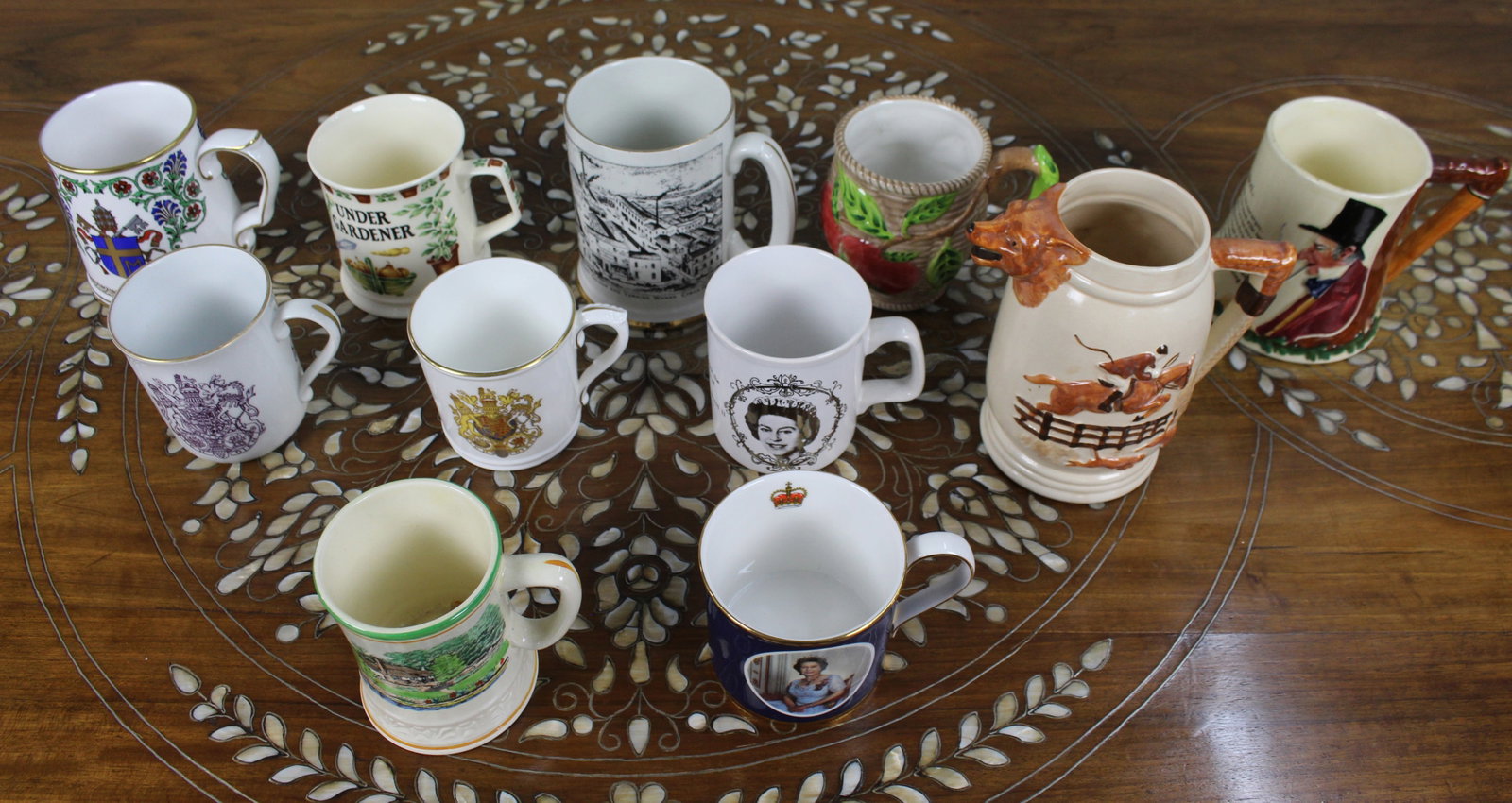 Title: Collection of 11 Antique & Vintage Tankards & Mugs Description: Collection of 11 Antique & - 3