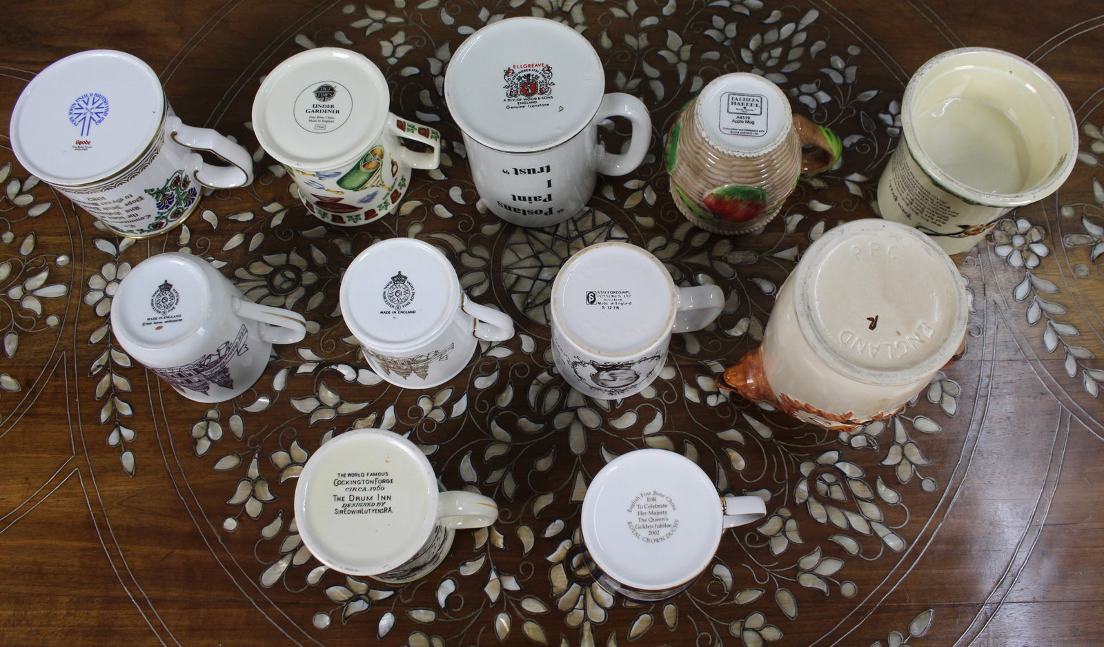 Title: Collection of 11 Antique & Vintage Tankards & Mugs Description: Collection of 11 Antique & - 4
