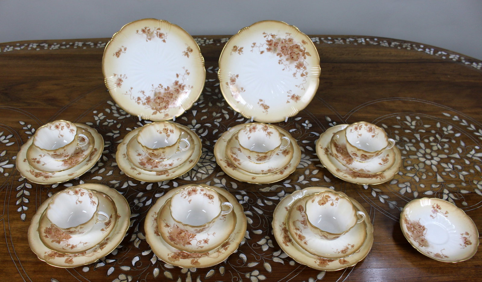 Title: Edwardian Crescent China Tea Service by Johnson Brothers, England (24 Pieces) Description: (1 of 9)
