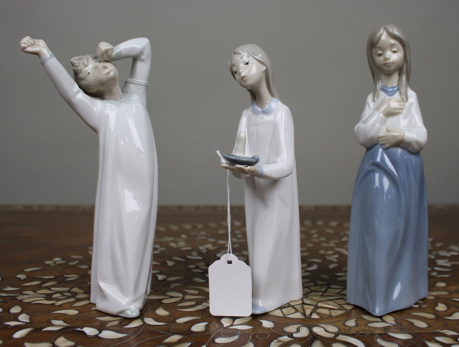 Title: Collection of 3 Figurines 2 Lladro, 1 Nao Description: Collection of 3 Figurines 2 Lladro, (1 of 3)