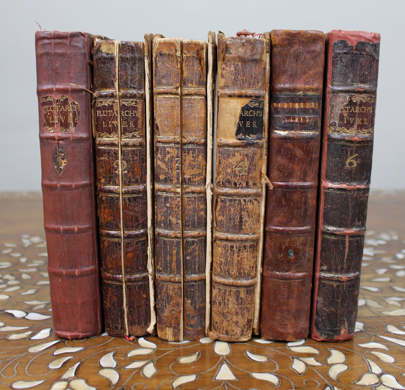 Title: Complete Set of Plutarch’s Lives – Six Volumes, London 1758 (J. & R. Tonson) Desc: Title: Complete Set of Plutarch’s Lives – Six Volumes, London 1758 (J. & R. Tonson) Description: Complete Set of Plutarch’s Lives – Six Volumes, London 1758 (J. & R. To