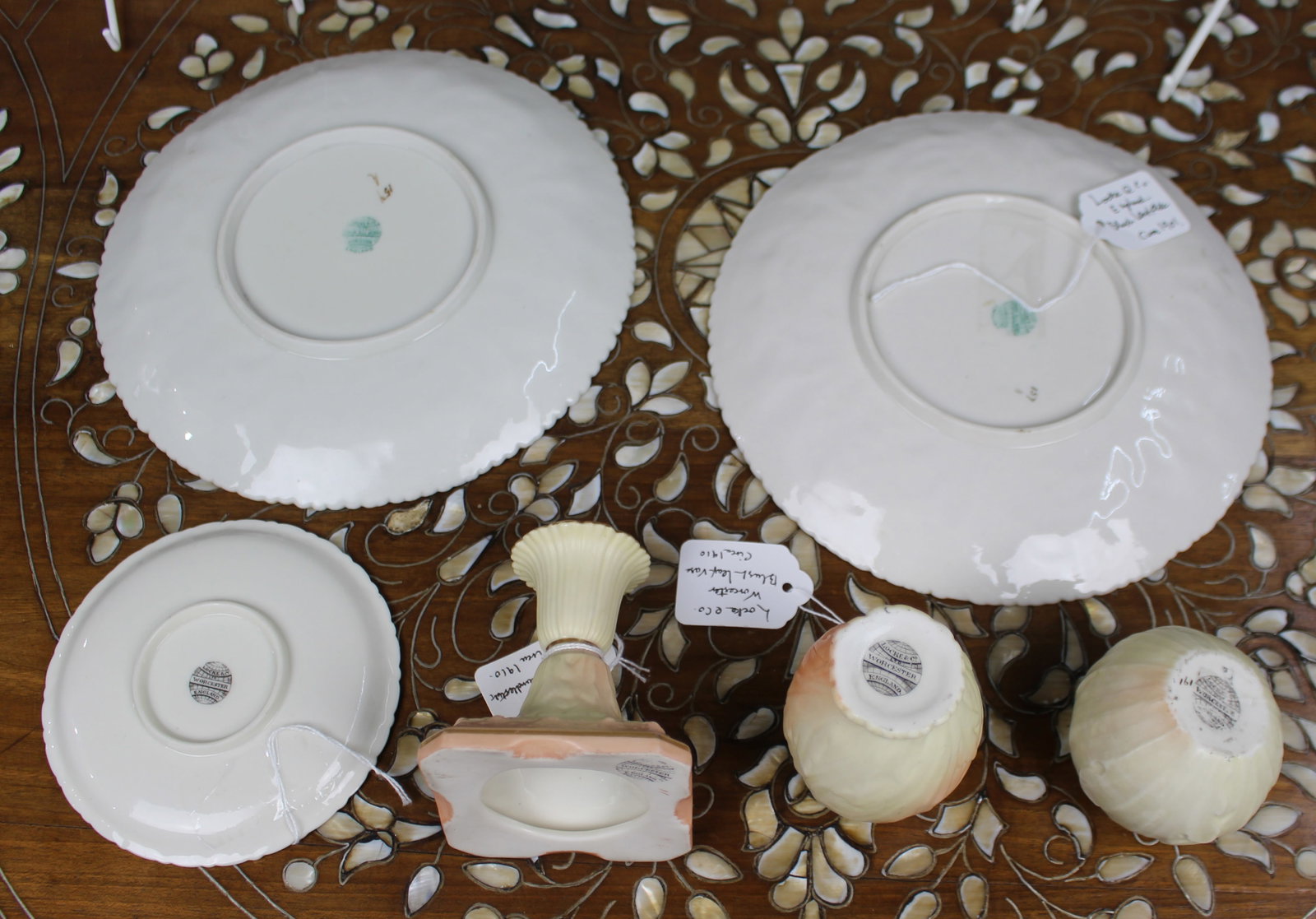 Title: Collection of Antique Locke & Co Worcester ‘Blush Ivory’ Porcelain Description: C - 5