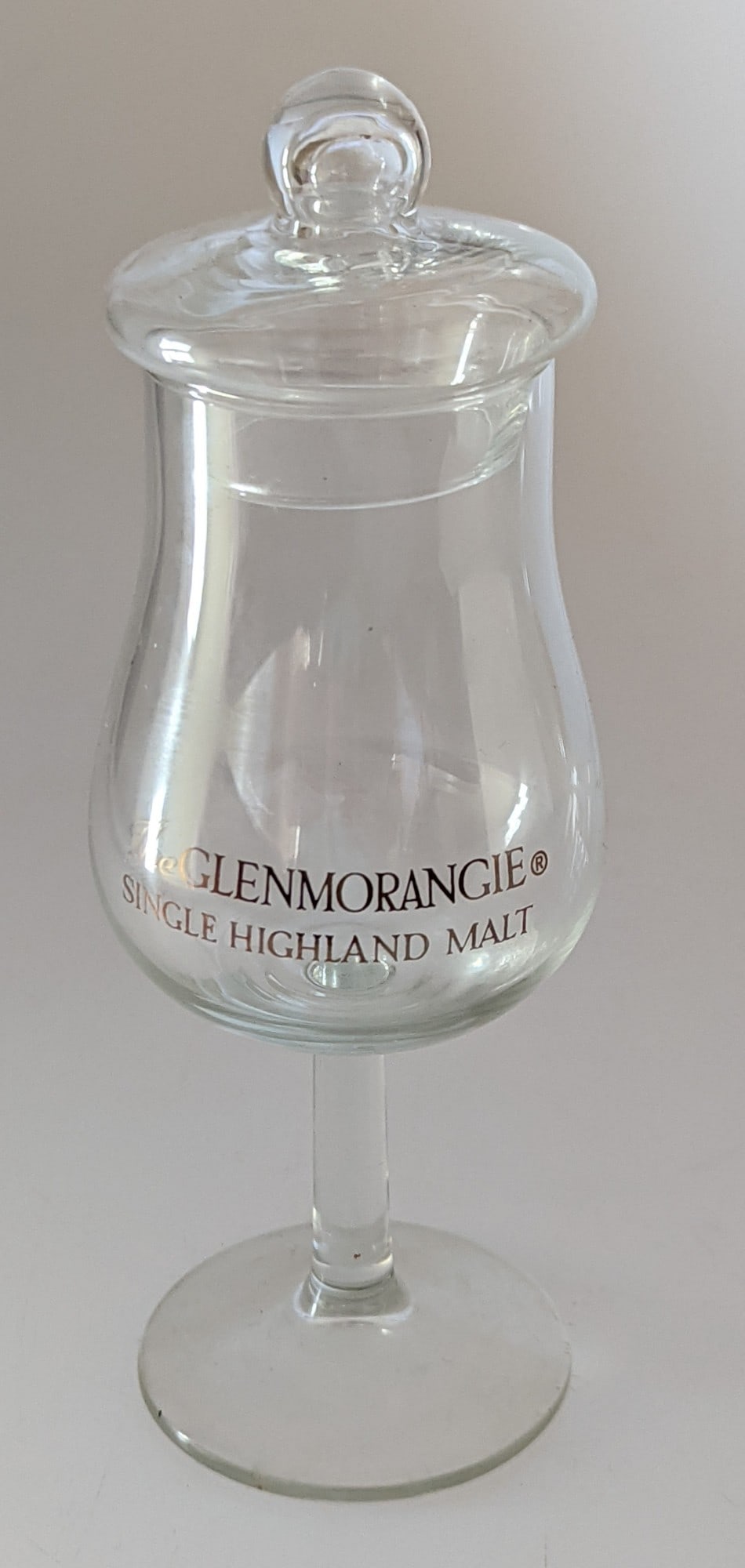Vintage Glenmorangie Whisky Tasting Glass With Lid / Single Highland Malt Copita / Barware / Whis...: Title: Vintage Glenmorangie Whisky Tasting Glass With Lid / Single Highland Malt Copita / Barware / Whisky Description: Elevate your whisky tasting ritual with this elegant, vintage Glenmorangie