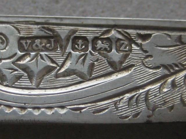 Title: George V Mother of Pearl Hafted Silver Bladed Folding Fruit Knife Description: George V - 7