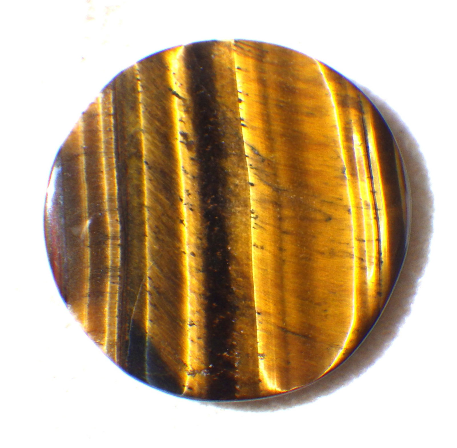 Natural Tiger's Eye Round Cabochon 50 Carats - 2