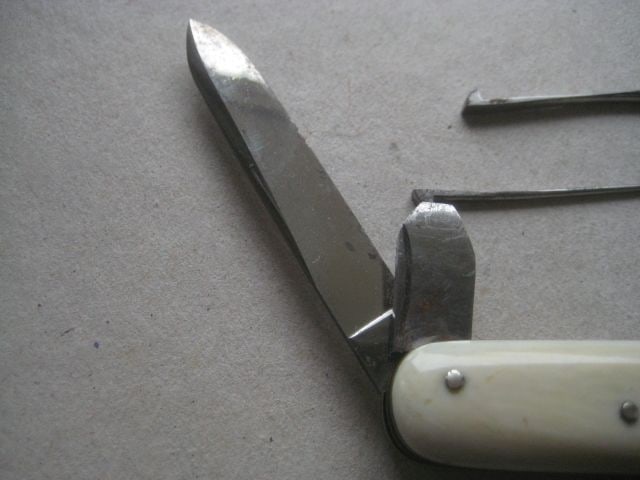 Victorian Cased Bone Hafted Multi-Bladed Penknife - 10