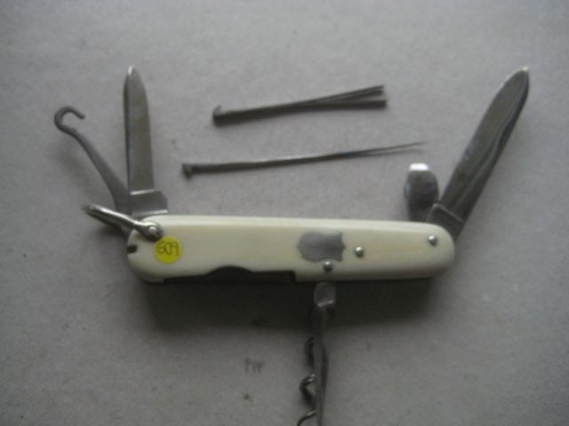 Victorian Cased Bone Hafted Multi-Bladed Penknife - 5