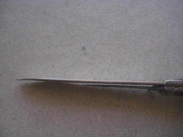 Title: Rare George III Mother of Pearl Hafted Silver Bladed Folding Fruit Knife Description: R - 10