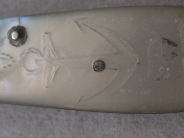 Title: Rare George III Mother of Pearl Hafted Silver Bladed Folding Fruit Knife Description: R - 4
