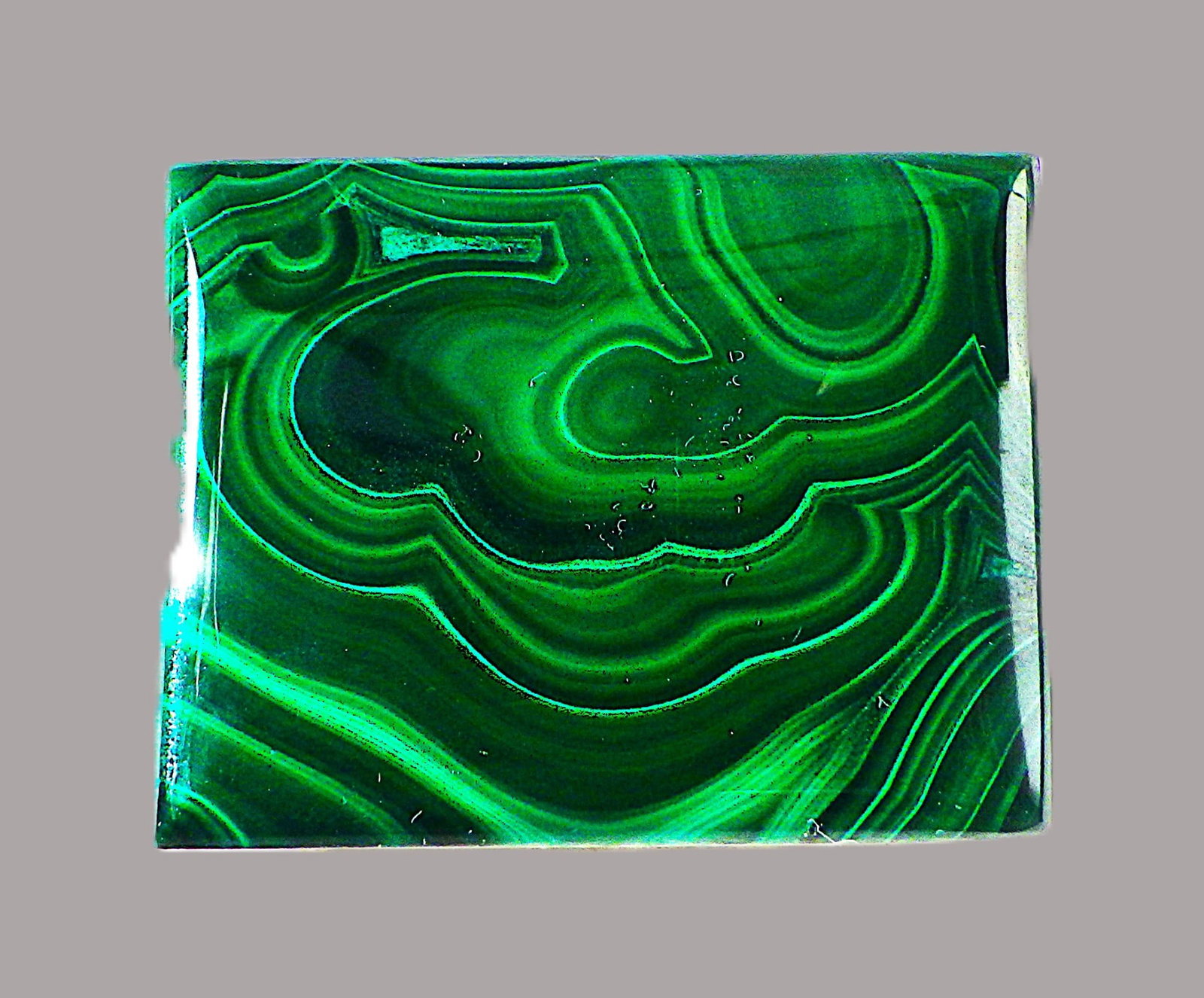 Rectangular Malachite Cabochon 131 Carats - 2